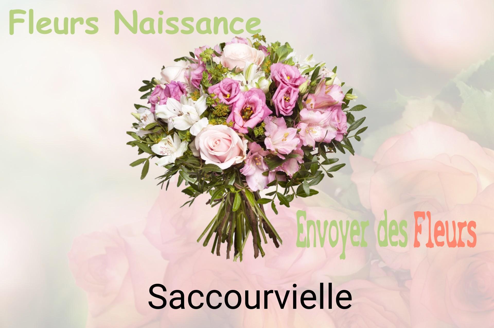 Bouquet de fleurs de naissance livré à Saccourvielle